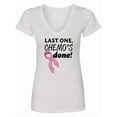 thumbnail image 1 of Inktastic Last One, Chemo's Done Women's V-Neck T-Shirt, 1 of 5