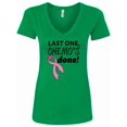 thumbnail image 1 of Inktastic Last One, Chemo's Done Women's V-Neck T-Shirt, 1 of 5