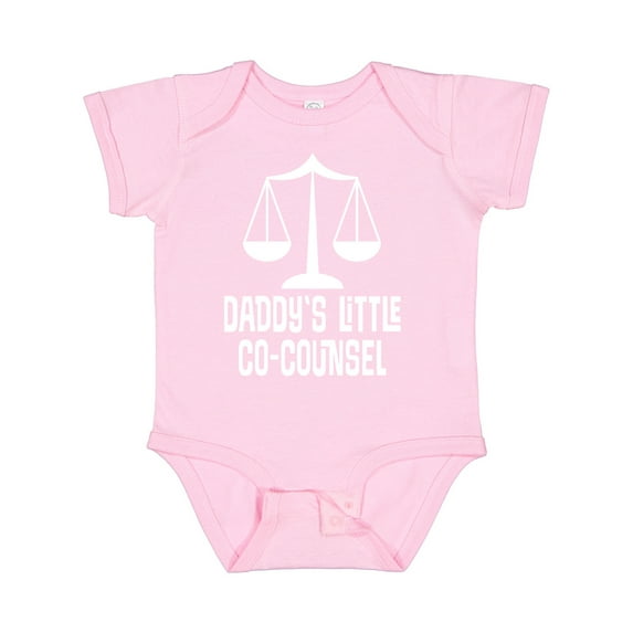 Inktastic Lawyer Daddys Little Co Counsel Boys or Girls Baby Bodysuit