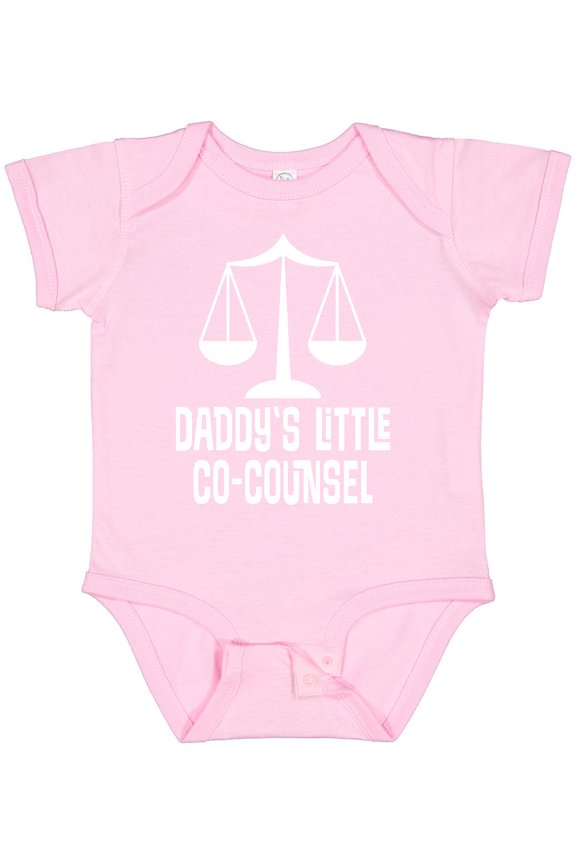 Lawyer Daddys Little Co Counsel Boys or Girls Baby Bodysuit