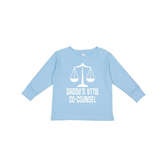 Inktastic Lawyer Daddys Little Co Counsel Boys or Girls Long Sleeve Toddler T-Shirt