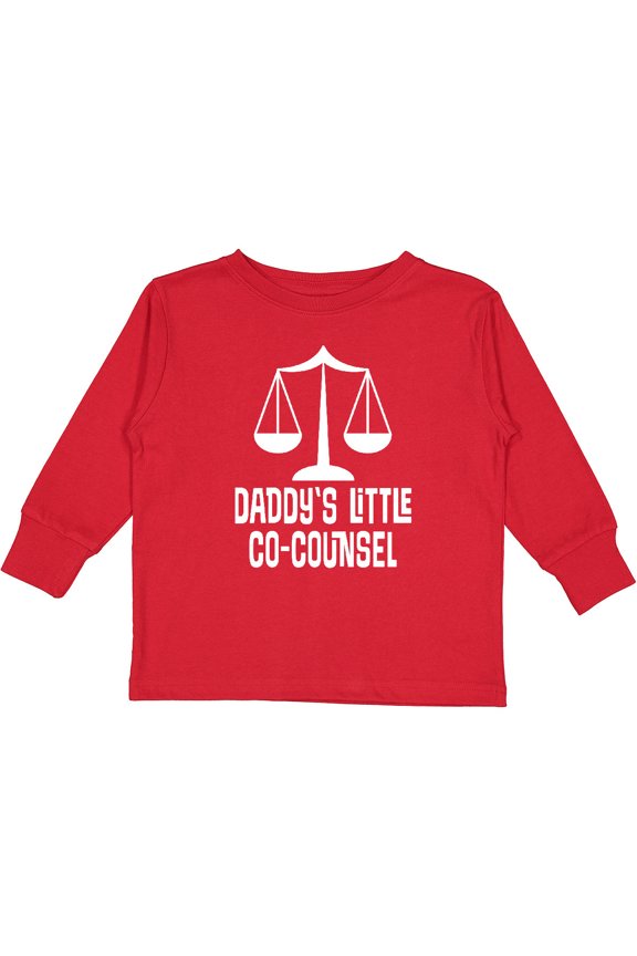 Lawyer Daddys Little Co Counsel Boys or Girls Long Sleeve Toddler T-Shirt
