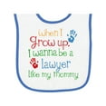 thumbnail image 1 of Inktastic Lawyer Like Mommy Baby Terry Cloth Bib, 1 of 3
