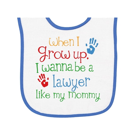 Inktastic Lawyer Like Mommy Baby Terry Cloth Bib