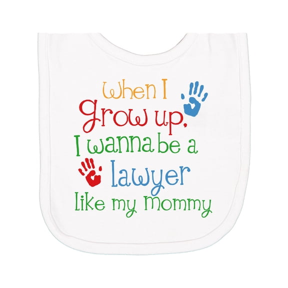 Inktastic Lawyer Like Mommy Newborn Bib