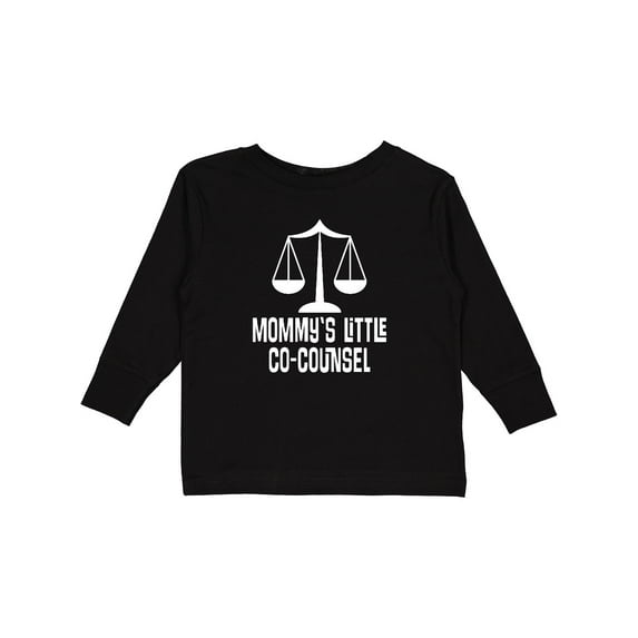 Inktastic Lawyer Mommy Little Co Counsel Boys or Girls Long Sleeve Toddler T-Shirt