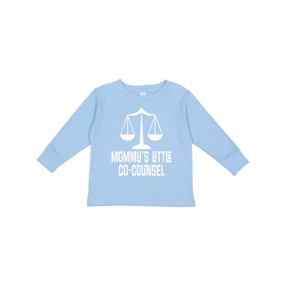 Inktastic Lawyer Mommy Little Co Counsel Boys or Girls Long Sleeve Toddler T-Shirt