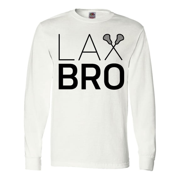 Inktastic Lax Bro Lacrosse Long Sleeve T-Shirt