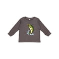 thumbnail image 1 of Inktastic Leaping Bass Fish Boys or Girls Long Sleeve Toddler T-Shirt, 1 of 5