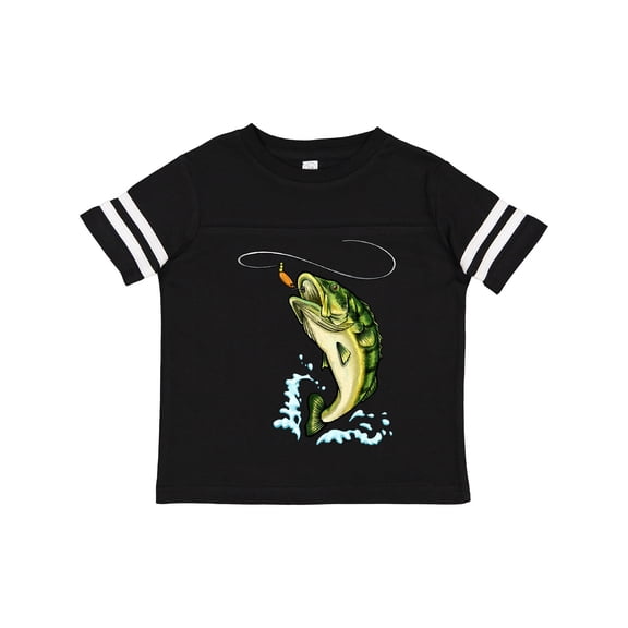 Inktastic Leaping Bass Fish Boys or Girls Toddler T-Shirt