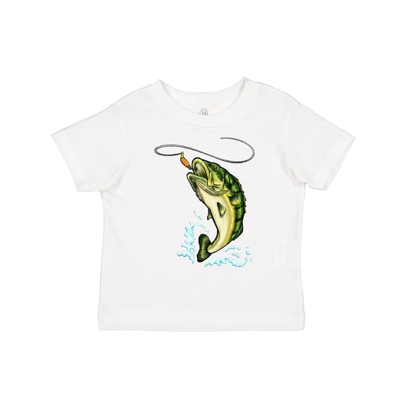 Inktastic Leaping Bass Fish Boys or Girls Toddler T-Shirt