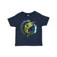 thumbnail image 1 of Inktastic Leaping Bass Fish Fishing Illustration Boys or Girls Toddler T-Shirt, 1 of 5