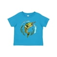 thumbnail image 1 of Inktastic Leaping Bass Fish Fishing Illustration Boys or Girls Toddler T-Shirt, 1 of 5