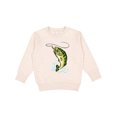 thumbnail image 1 of Inktastic Leaping Bass Fish Toddler Sweatshirt, 1 of 4