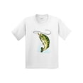 thumbnail image 1 of Inktastic Leaping Bass Fish Youth T-Shirt, 1 of 5