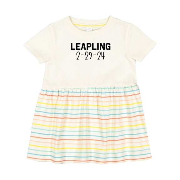 Inktastic Leapling 2-29-24 Leap Year Girls Baby Dress