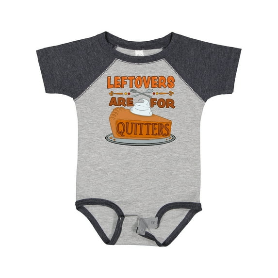Inktastic Leftovers Are for Quitters with Pumpkin Pie Boys or Girls Baby Bodysuit