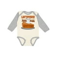 thumbnail image 1 of Inktastic Leftovers Are for Quitters with Pumpkin Pie Boys or Girls Long Sleeve Baby Bodysuit, 1 of 5