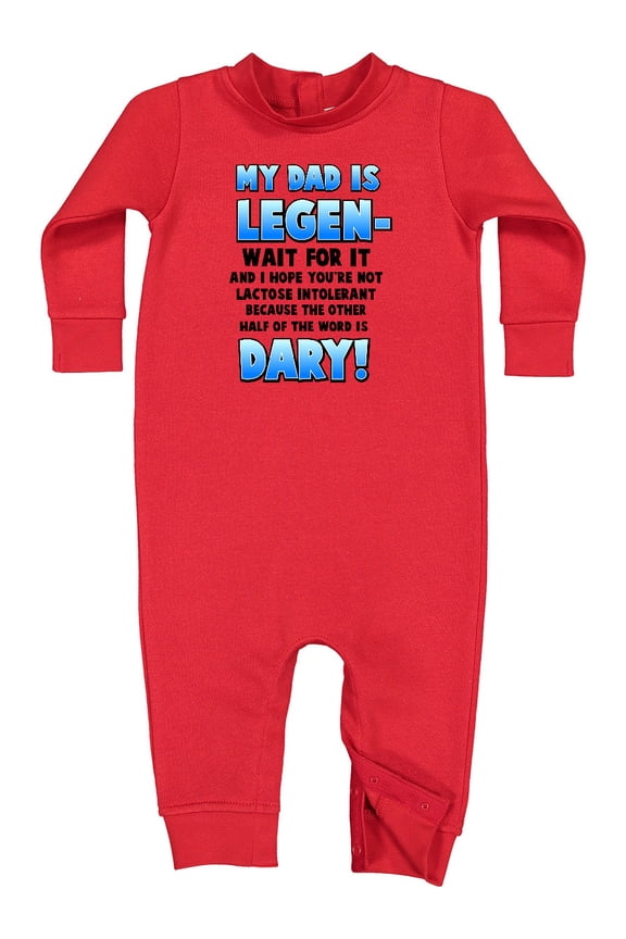 Legendary Dad Baby Fleece Romper