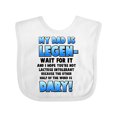 thumbnail image 1 of Inktastic Legendary Dad Boys or Girls Baby Bib, 1 of 4