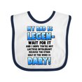 thumbnail image 1 of Inktastic Legendary Dad Boys or Girls Baby Bib, 1 of 4