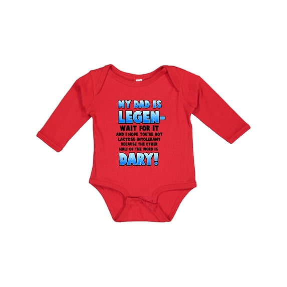 Inktastic Legendary Dad Boys or Girls Long Sleeve Baby Bodysuit