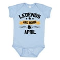 thumbnail image 1 of Inktastic Legends Are Born in April Boys or Girls Baby Bodysuit, 1 of 5