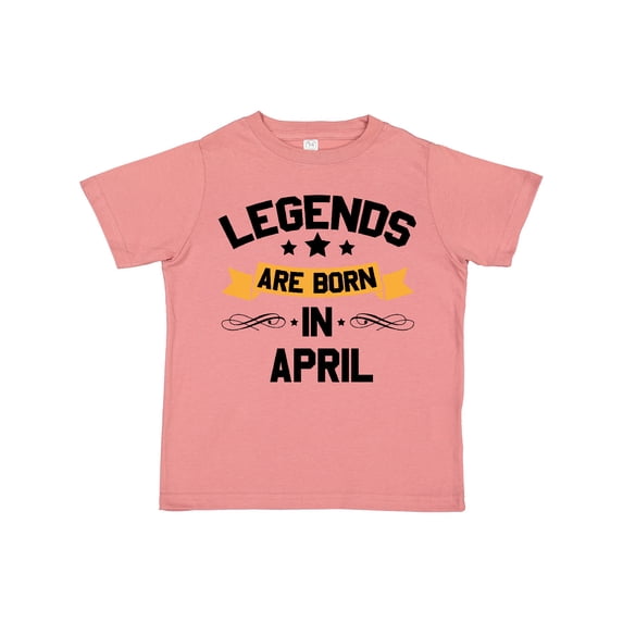 Inktastic Legends Are Born in April Boys or Girls Toddler T-Shirt