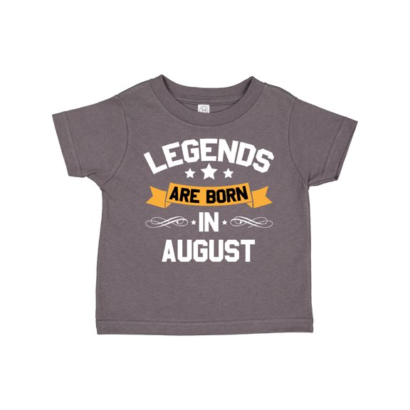 Inktastic Legends Are Born in August Boys or Girls Toddler T-Shirt