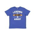 thumbnail image 1 of Inktastic Legends Are Born in August Youth T-Shirt, 1 of 5
