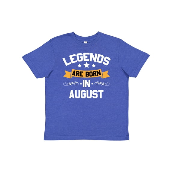 Inktastic Legends Are Born in August Youth T-Shirt