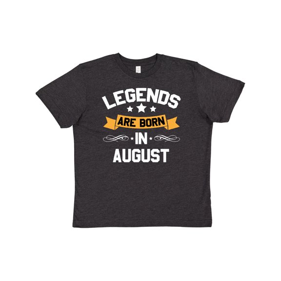 Inktastic Legends Are Born in August Youth T-Shirt