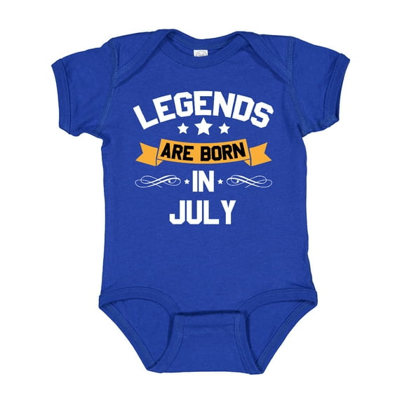 Inktastic Legends Are Born in July Boys or Girls Baby Bodysuit
