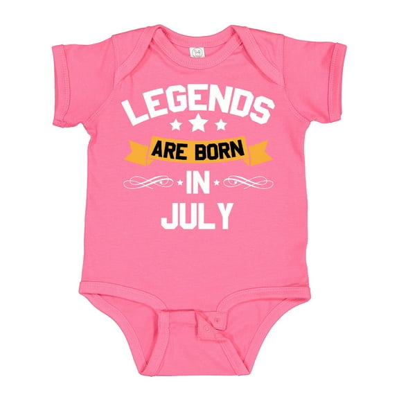 Inktastic Legends Are Born in July Boys or Girls Baby Bodysuit