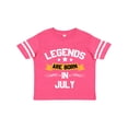 thumbnail image 1 of Inktastic Legends Are Born in July Boys or Girls Toddler T-Shirt, 1 of 5