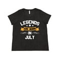 thumbnail image 1 of Inktastic Legends Are Born in July Women's Plus Size T-Shirt, 1 of 5