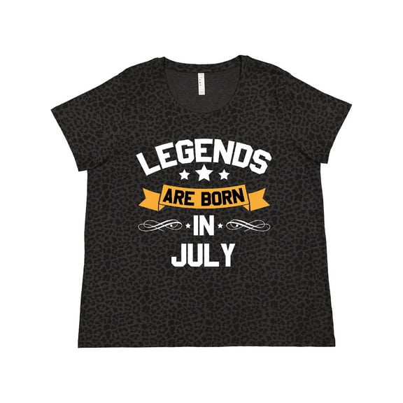 Inktastic Legends Are Born in July Women's Plus Size T-Shirt