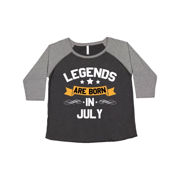 Inktastic Legends Are Born in July Women's Plus Size T-Shirt