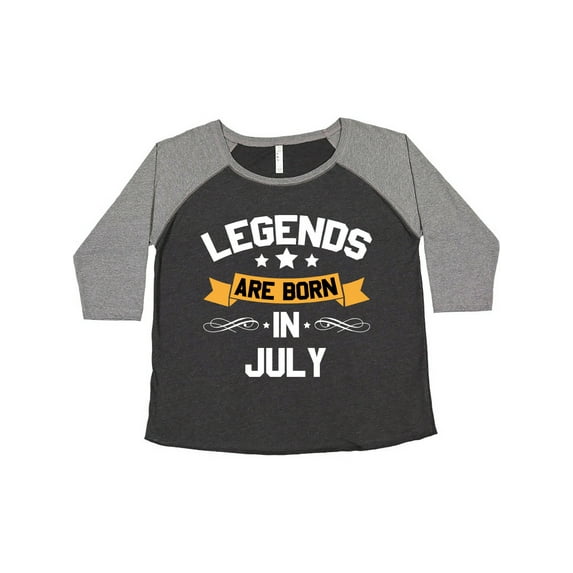 Inktastic Legends Are Born in July Women's Plus Size T-Shirt