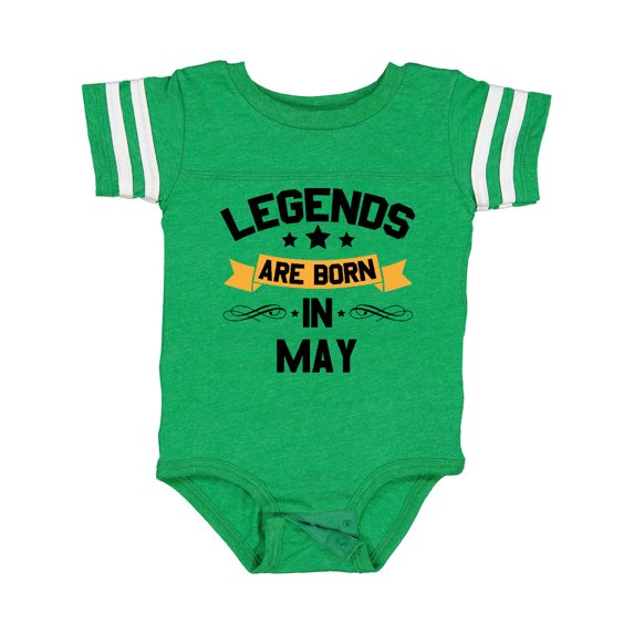 Inktastic Legends Are Born in May Boys or Girls Baby Bodysuit