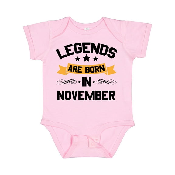 Inktastic Legends Are Born in November Boys or Girls Baby Bodysuit