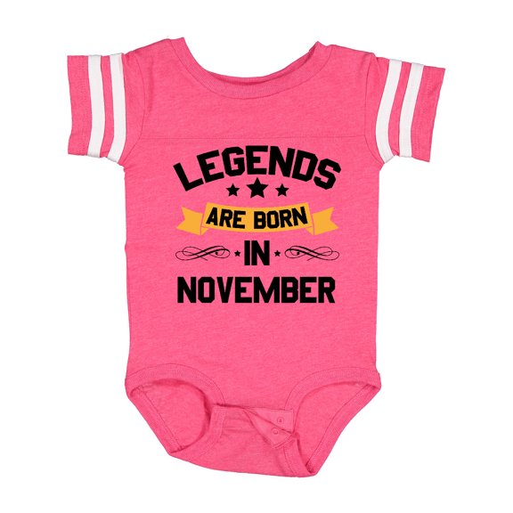 Inktastic Legends Are Born in November Boys or Girls Baby Bodysuit