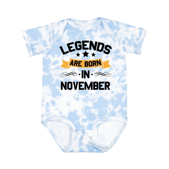 Inktastic Legends Are Born in November Boys or Girls Baby Bodysuit