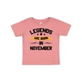 thumbnail image 1 of Inktastic Legends Are Born in November Boys or Girls Baby T-Shirt, 1 of 5