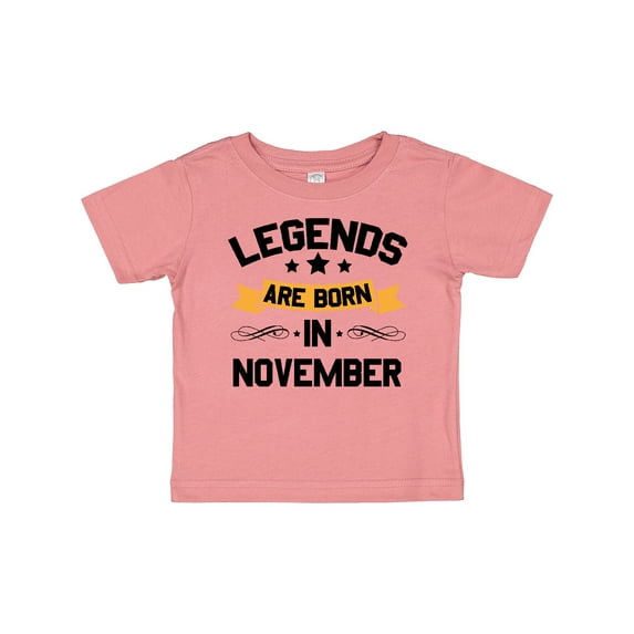 Inktastic Legends Are Born in November Boys or Girls Baby T-Shirt