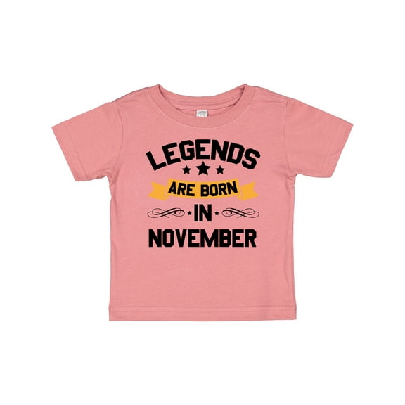 Inktastic Legends Are Born in November Boys or Girls Baby T-Shirt