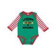 thumbnail image 1 of Inktastic Legends Are Born in November Boys or Girls Long Sleeve Baby Bodysuit, 1 of 5