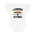 thumbnail image 1 of Inktastic Legends Are Born in October Boys or Girls Baby Bodysuit, 1 of 5