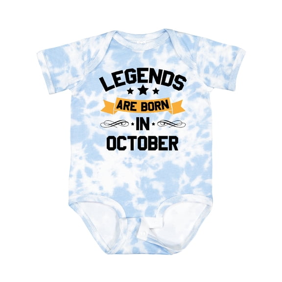 Inktastic Legends Are Born in October Boys or Girls Baby Bodysuit