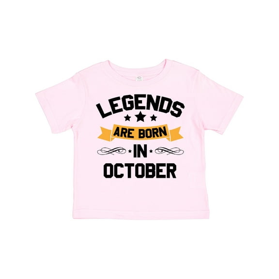 Inktastic Legends Are Born in October Boys or Girls Toddler T-Shirt